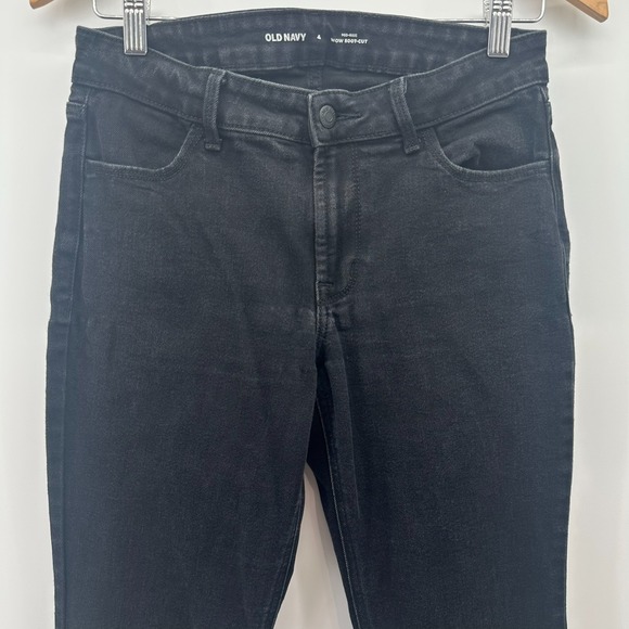 Old Navy Denim - Old Navy Wow Bootcut Jeans Womens 4‎ Black Denim Mid Rise Regular Fit 4-Pockets